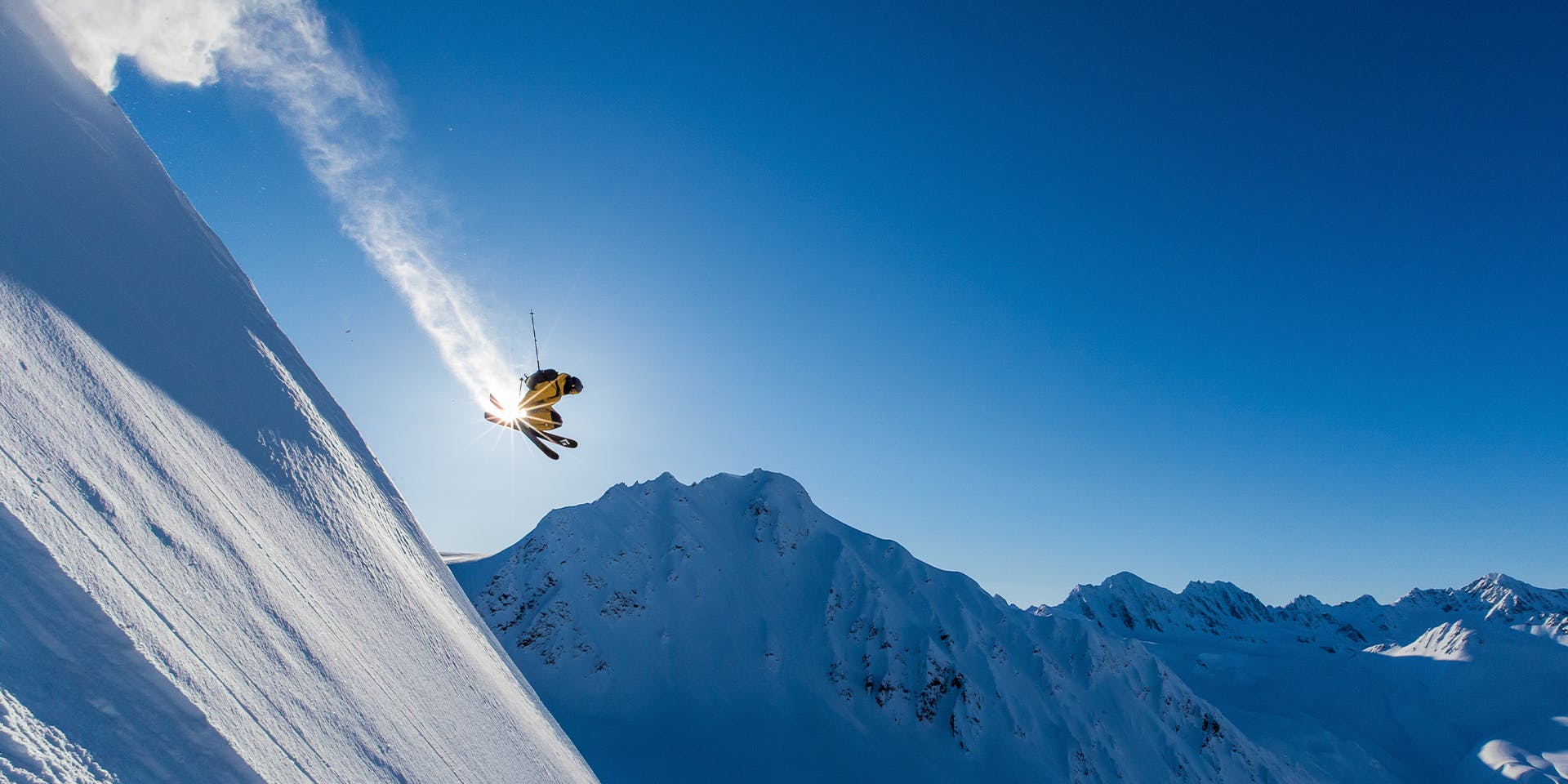 Parkin Costain catching big air in alaska