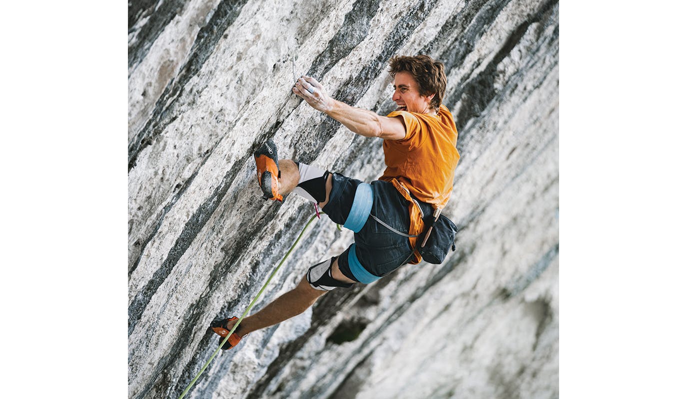 BD Athlete Seb Bouin climbing DNA. 