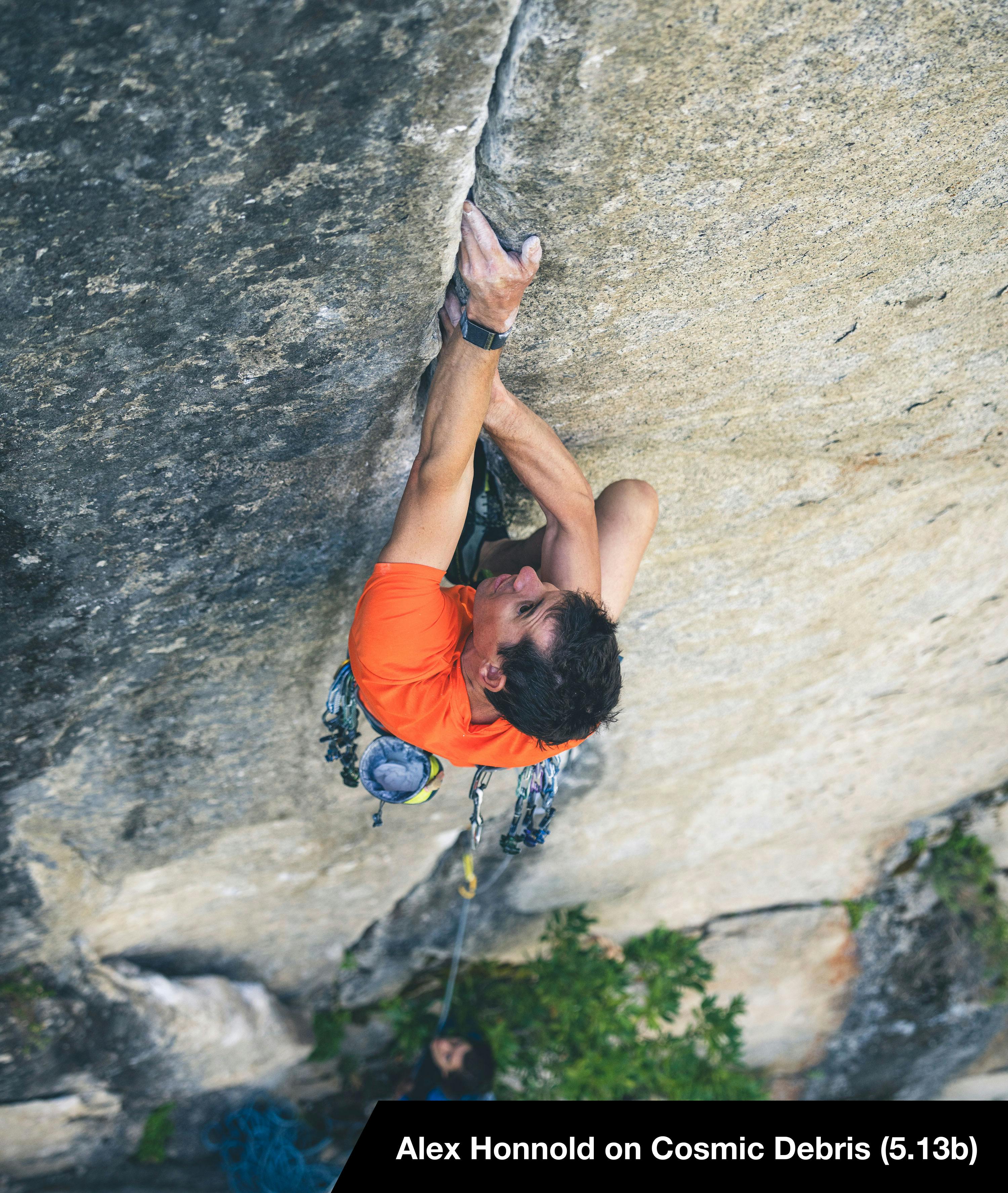 BD athlete Alex Honold climbing in Yosemite.