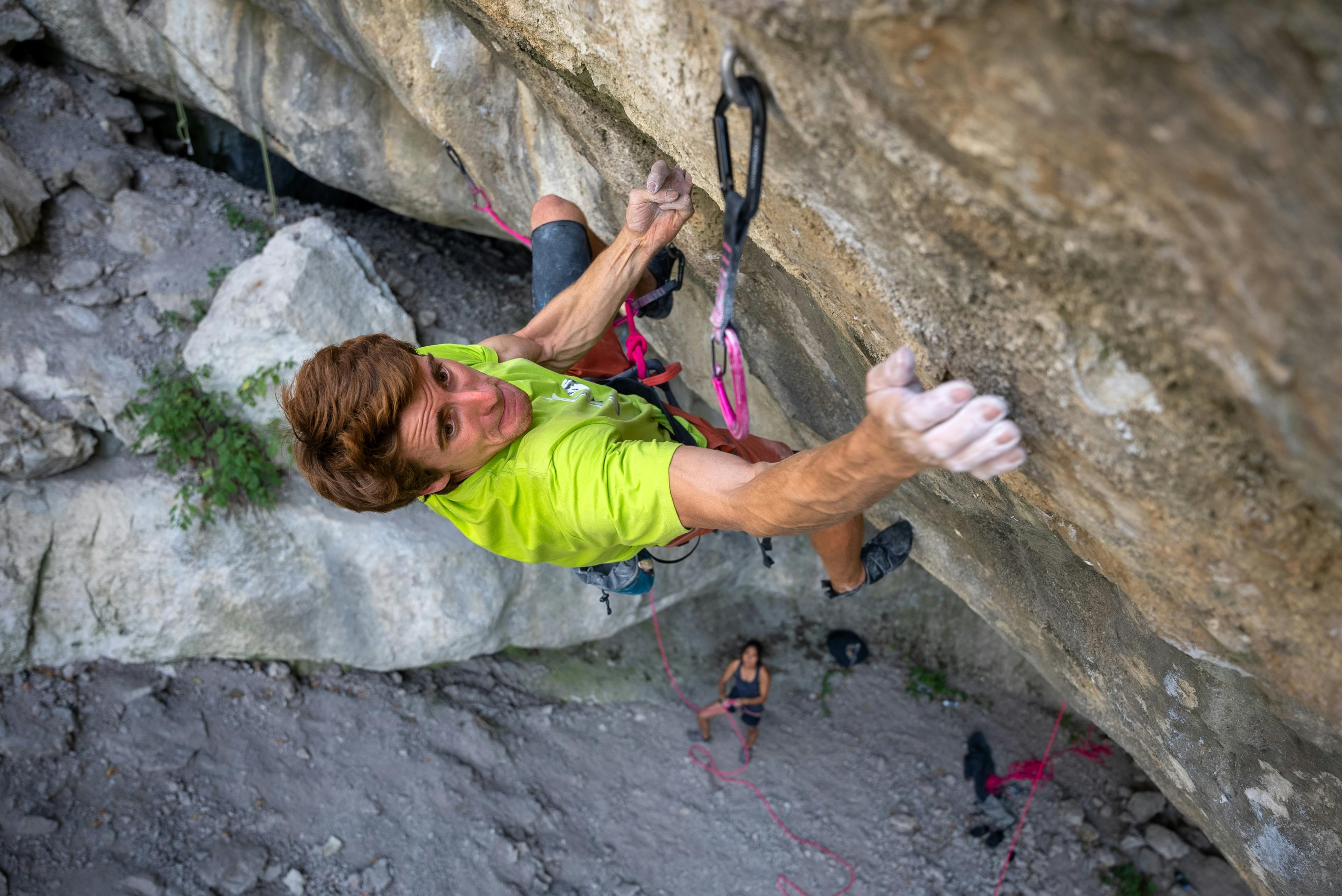 BD athlete Seb Bouin on Jamming Destruction 9a+/b.