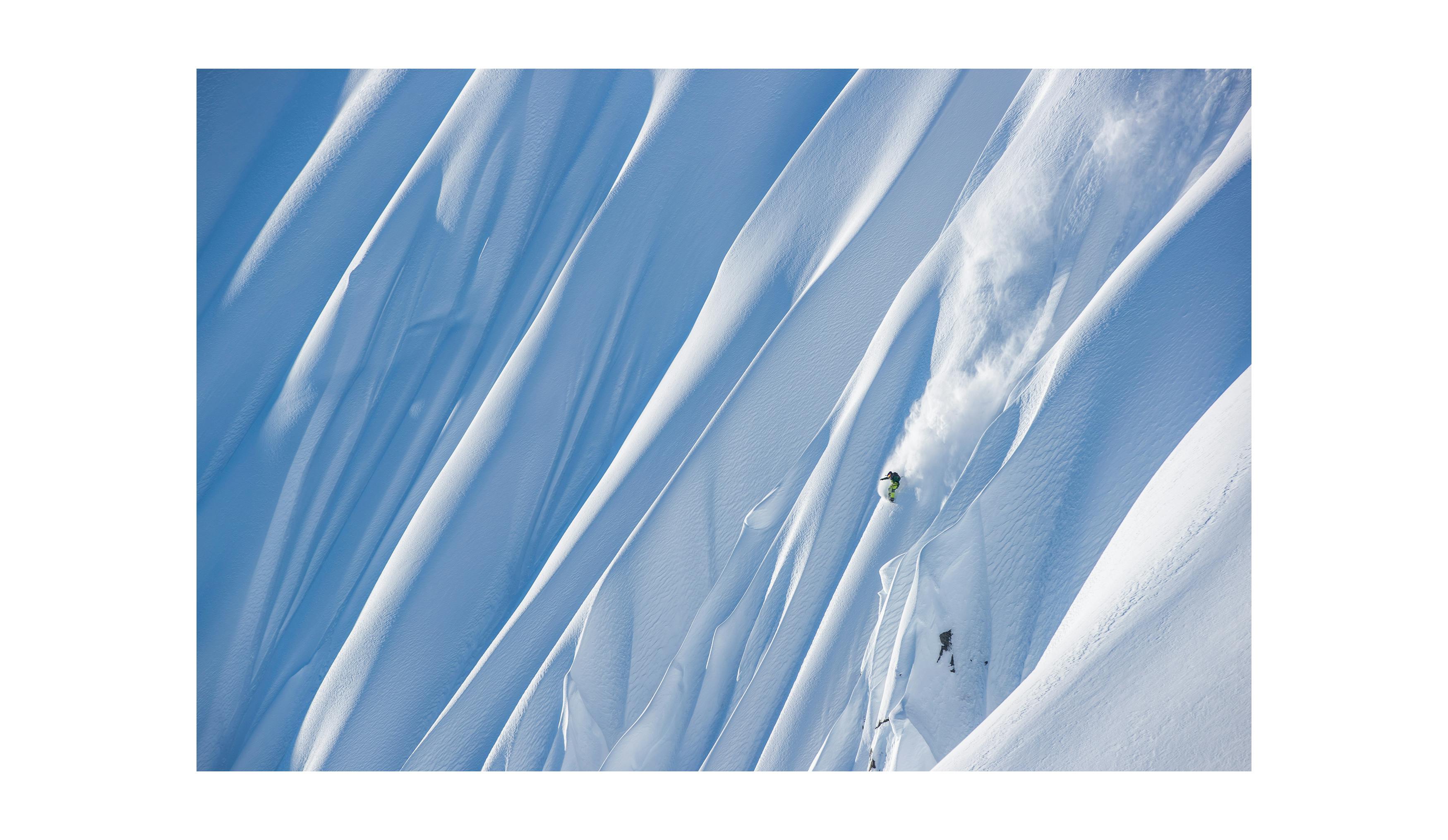 Black Diamond athlete John Jackson riding in Alaska. 